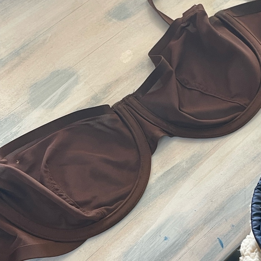 38C Cuup Brown Underwire Bra -mesh